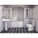 Плитка напольная Kerama Marazzi (Керама Марацци) Сансеверо черный 9.8х9.8 см (1268HS)