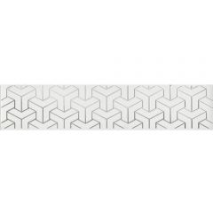 Бордюр Kerama marazzi Ломбардиа белый 5.4х25 см (AD/A569/6397)