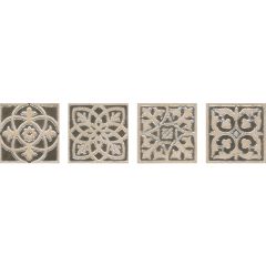 Вставка Kerama Marazzi Парнас беж лаппатированный 9,5х9,5 см (HGD/ B170/ SG1550L)