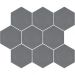 Керамогранит Kerama Marazzi (Керама Марацци) Тюрен серый темный 12х10,4 см, толщ. 7 мм, (SG1002N)