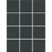 Мозаика Kerama Marazzi Агуста черный натуральный из 12 частей 1333 9,8х9,8 см