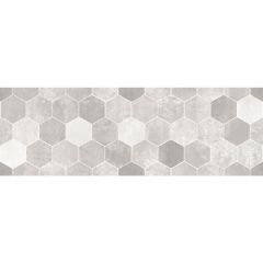 Настенная плитка LB Ceramics (Lasselsberger Ceramics) Гексацемент декор серая 20х60 см 1064-0294