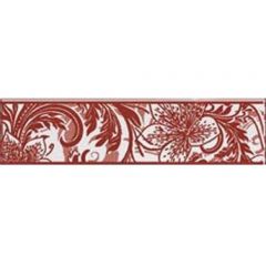 Бордюр Lasselsberger (LB Ceramics) Азур алый на белом 8.5х25 см (1501-0052)