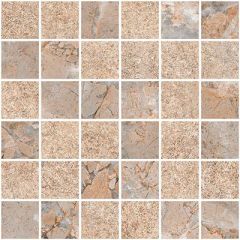 Мозаика Vitra Marble-Stone 5х5 см Терра Матовый-Лаппато R10B Ректификат K9498858R
