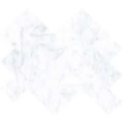 Мозаика Vitra Marmori 5х10 см Шеврон Каррара Белый Лаппато R9 Ректификат K9465688LPR