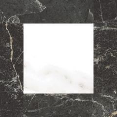 Вставка Vitra Marmori 10х10 см Сан Лорен Черный Микс Лаппато R9 Ректификат K9456298LPR