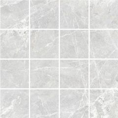 Мозаика Vitra Marmostone 7.5х7.5 см Светло-серый Лаппато R9 Ректификат K9513758LPR