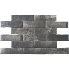 Настенная плитка Pamesa Ceramica Brickwall Grafito 7х28 см