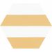 Керамогранит Codicer 95 (Кодицер) Hex. Porto Capri Yellow 25x22 см