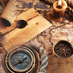Панно Ceramica Classic Adventure P2D195 40х40 см (из 2 плиток)