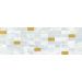 Декор Laparet (Лапарет) Eden мозаичный светло-голубой золото MM60156 20х60 см