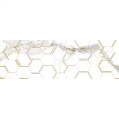 Декор Laparet (Лапарет) Adelaida белый 25х75 см