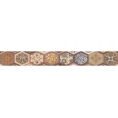 Бордюр Azori Navarra MOCCA ARABESCO 6.2х50.5 см (584161001)