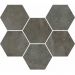 Мозаика Coliseumgres (Колизеум Грес) Экспо Дарк Гексагон 25х29 см (620110000174)