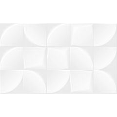 Плитка настенная Gracia Ceramica Blanc white белый 02 30х50 см 010100001390