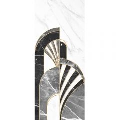 Декор Gracia Ceramica Noir white 01 белый 60х25 см 010300000224