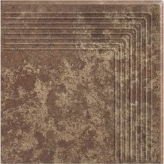 Ступень угловая Paradyz Ilario Brown Stopnica Narozna 30x30 см