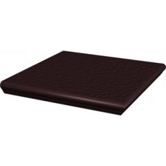 Ступень Paradyz Natural Brown Duro угловая с носиком структ 33х33х1,1 см