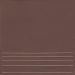 Ступень Keramin (Керамин) клинкерная плитка Амстердам 4 коричневый 29,8х29,8 см