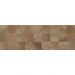 Настенная плитка Keramin (Керамин) Шиен 4Д декор коричневый, структура 25х75 см