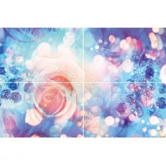 Панно Муза Керамика Rose P4D267 60х40 см 4 шт.