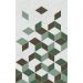 Декор Шахтинская плитка Веста зеленый 01 25х40 см