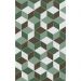 Декор Шахтинская плитка Веста зеленый 02 25х40 см