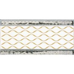 Бордюр Ape Ceramica Cenefa Delis Blanco Silver 20x10 см
