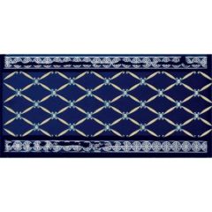 Бордюр Ape Ceramica Cenefa Delis Cobalto Silver 20x10 см