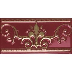 Бордюр Ape Ceramica Cenefa Noblesse Burdeos Gold 20x10 см