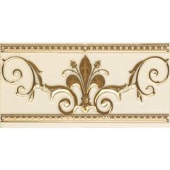 Бордюр Ape Ceramica Cenefa Noblesse Marfil Gold 20x10 см