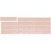 Настенная плитка El Barco Music Rosa Decor (12 видов рельефов, 12 рисунка) 7,5х30 см (78800488)