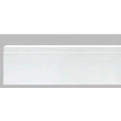 Напольный плинтус Decomaster из дюропласта под окраску белый 176х18х2000 мм A246/16