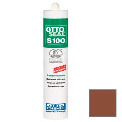 Герметик силиконовый Otto-Chemie Ottoseal S100 Premium универсальный С1167 табачно-коричневый 300 мл