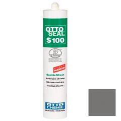 Герметик силиконовый Otto-Chemie Ottoseal S100 Premium универсальный C8680 мат. серый 300 мл