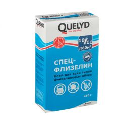 Клей для обоев Quelyd Спец-Флизелин бесцветный 450 г