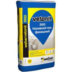 Финишная смесь пол наливной Weber-Vetonit 3100 финишный 20 кг