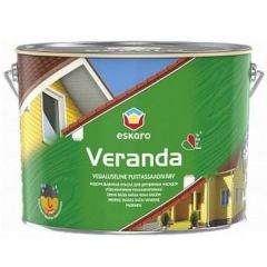 Краска фасадная Eskaro Veranda масляно-акриловая полуматовая База TR 9,5 л