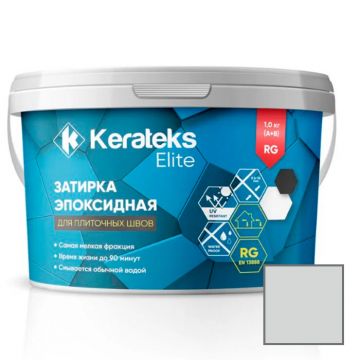 Затирка эпоксидная двухкомпонентная Kerateks Elite №73 Белая Луна 1 кг
