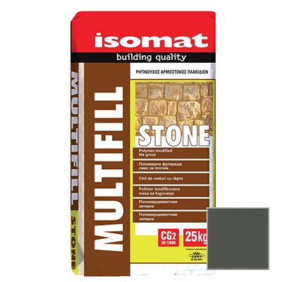 Затирка полимерцементная Isomat (Изомат) Multifill Stone 10 Темно-серый 25 кг