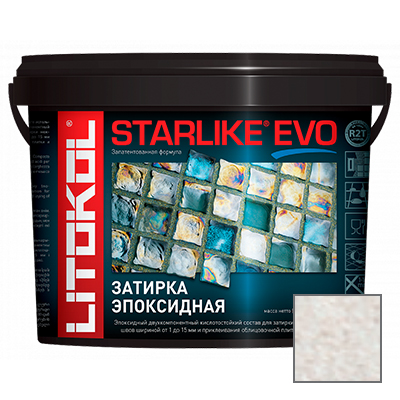 Затирка эпоксидная Litokol Starlike Evo S.102 Bianco Ghiaccio 5 кг