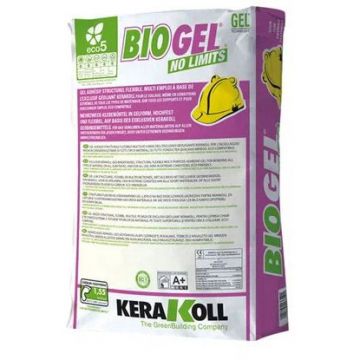 Клей для плитки Kerakoll BioGel No Limits ярко-белый 25 кг