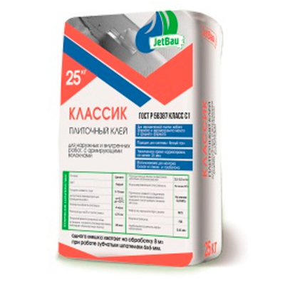 Клей плиточный Jetbau (Джетбау) Классик 25 кг
