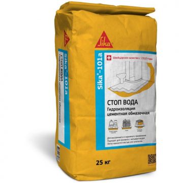 Гидроизоляция тонкослойная Sika-101 A на цементной основе 25 кг