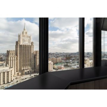 Подоконник Меллер (Moller) LD 40 Черный Матовый (Clean Touch) , ширина 250 мм, 1000 мм