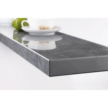 Подоконник Меллер (Moller) LD 40 Серый Топаз Глянцевый, ширина 150 мм, 1000 мм