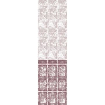 Панель ПВХ с фризом Акватон (Akwaton) Барон 102 бордо 2700х250х8 мм