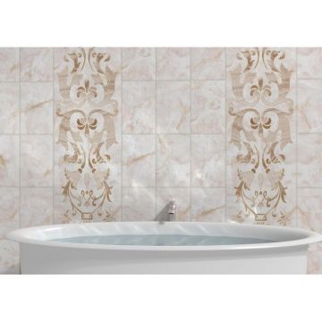 Панель ПВХ ламинированная с фотопечатью ВЕК (VEK) Оникс Антик Луксор 2700х250х9 мм