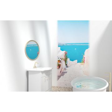 Панель ПВХ ламинированная с фотопечатью ВЕК (VEK) Санторини 2700х250х9 мм