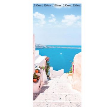 Панель ПВХ ламинированная с фотопечатью ВЕК (VEK) Санторини 2700х250х9 мм